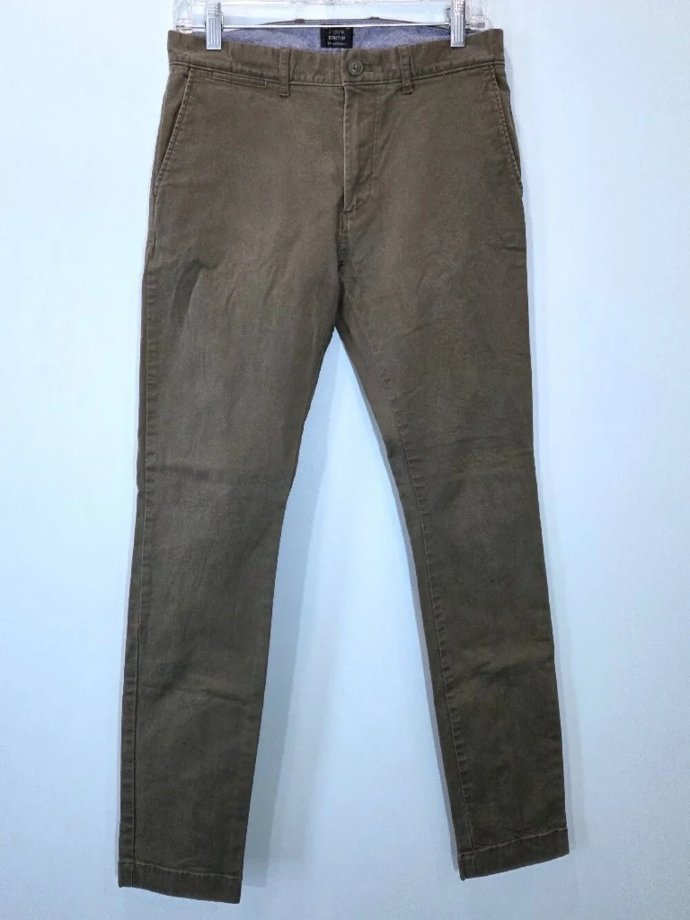 J. Crew Re-Imagined Stretch Chino Army Green Pants Size 30